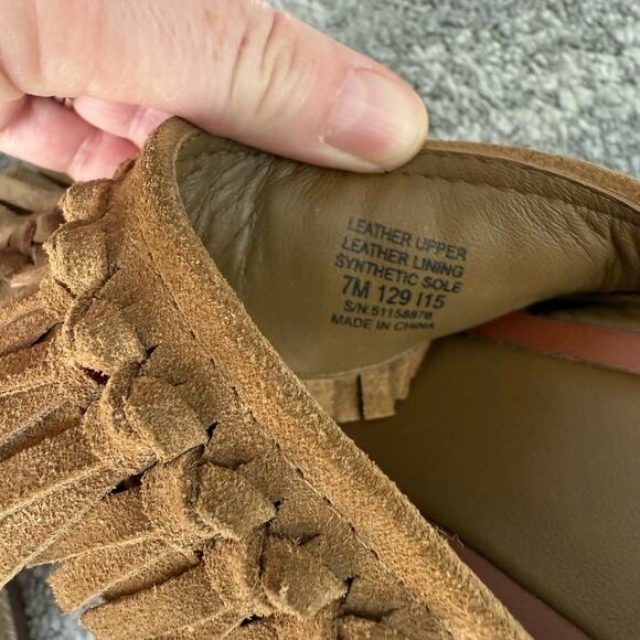 Tory Burch Fria Knotted-Fringe Espadrille Slide Suede Platform Sandals - Picture 8 of 9